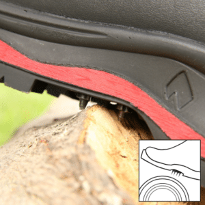 Oceľové hroty HAIX Grip + Spikes na podrážke pre Pilčícke topánky HAIX Protector Forest oranžové