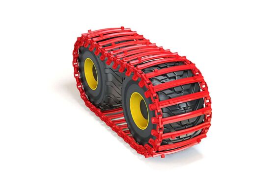 Snežné reťaze Skogsgrip 130 – detail bočnej napínacej reťaze