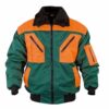 Pracovná bunda FORESTER 3 v 1 v zeleno-oranžovej farbe
