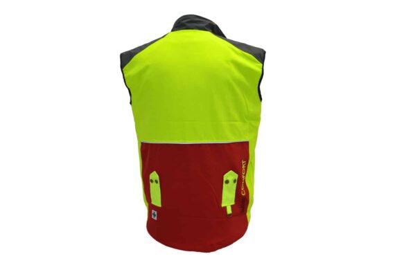 Pracovná vesta super komfort žlto červená 2