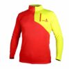 Funkčné tričko INTERFORST s dlhým rukávom v signálnej červeno-žltej farbe.
