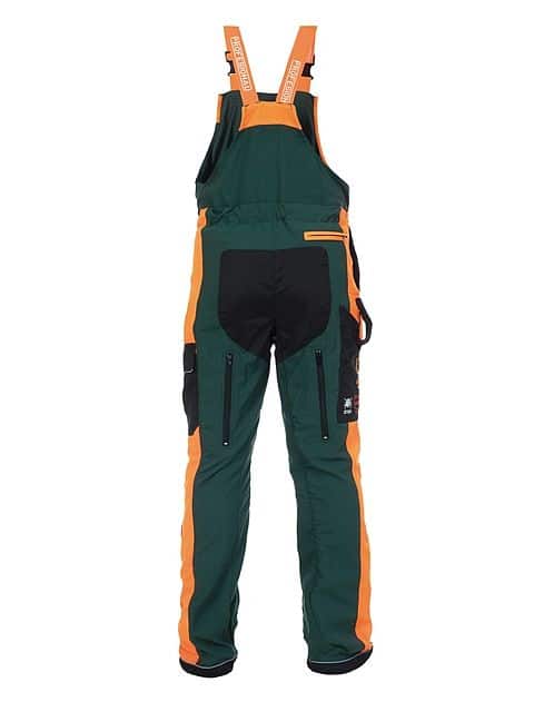 Protiporezové nohavice zelená oranžová čierna 3