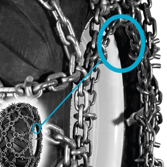 Snežné reťaze Superstud 160TS – detail bočnej napínacej reťaze