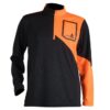 Funkčné tričko INTERFORST s dlhým rukávom v čierno-oranžovej farbe s náprsným vreckom.