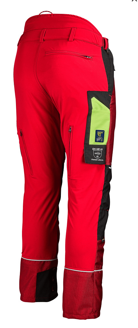 vetracie otvory a strečový materiál na nohaviciach profiforest