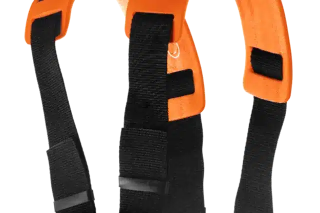 Detail na štandardné dvojité nosné popruhy dodávané ku krovinorezu Husqvarna.