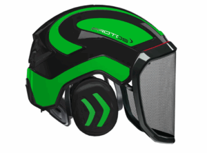 Pilčícka prilba PROTOS Integral FOREST v čierno-zelenej farbe.