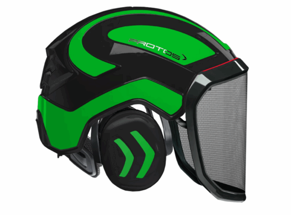 Pilčícka prilba PROTOS Integral FOREST v čierno-zelenej farbe.
