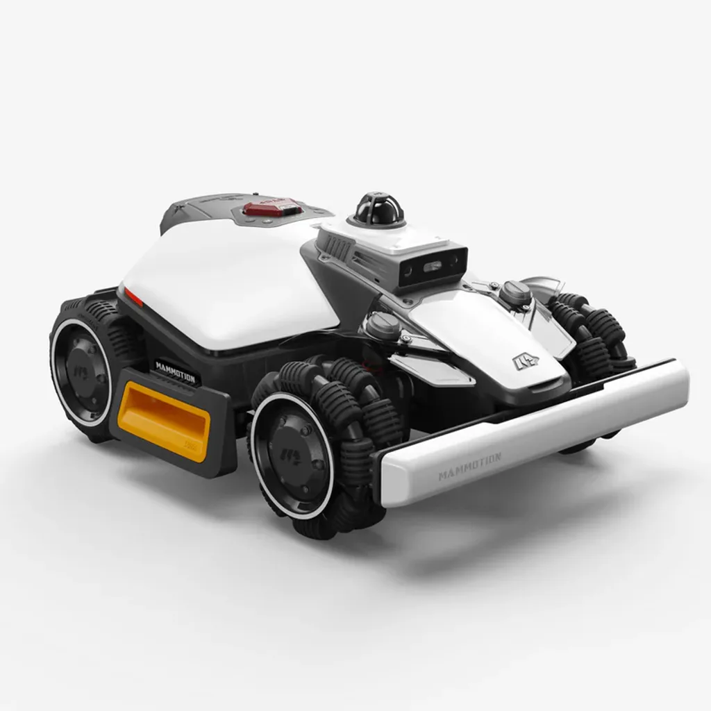 Robotická kosačka Mammotion LUBA mini 2 AWD 1500 predný pohľad s 360° LiDARom