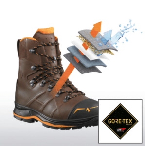 Viacvrstvová membrána GORE-TEX v topánkach HAIX pre nepremokavosť a priedušnosť