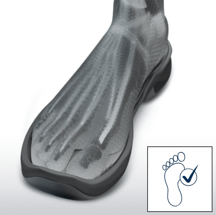 Ergonomický strih a HAIX Fit System pre dokonalé prispôsobenie nohe pilčíka.