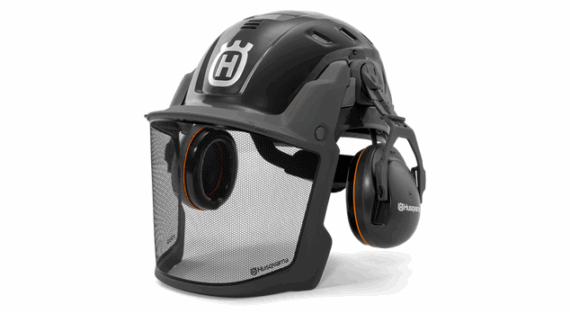 Pilčícka prilba Husqvarna Technical sivá