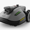 Robotická kosačka Mammotion YUKA mini 2 800 s Triple-Camera AI Vision navigáciou v bielej farbe.