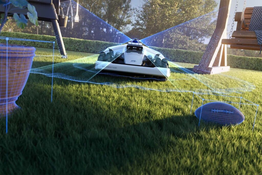 Robotická kosačka Mammotion LUBA 3 AWD 1500 s pokročilým senzorovým systémom a 3D videním