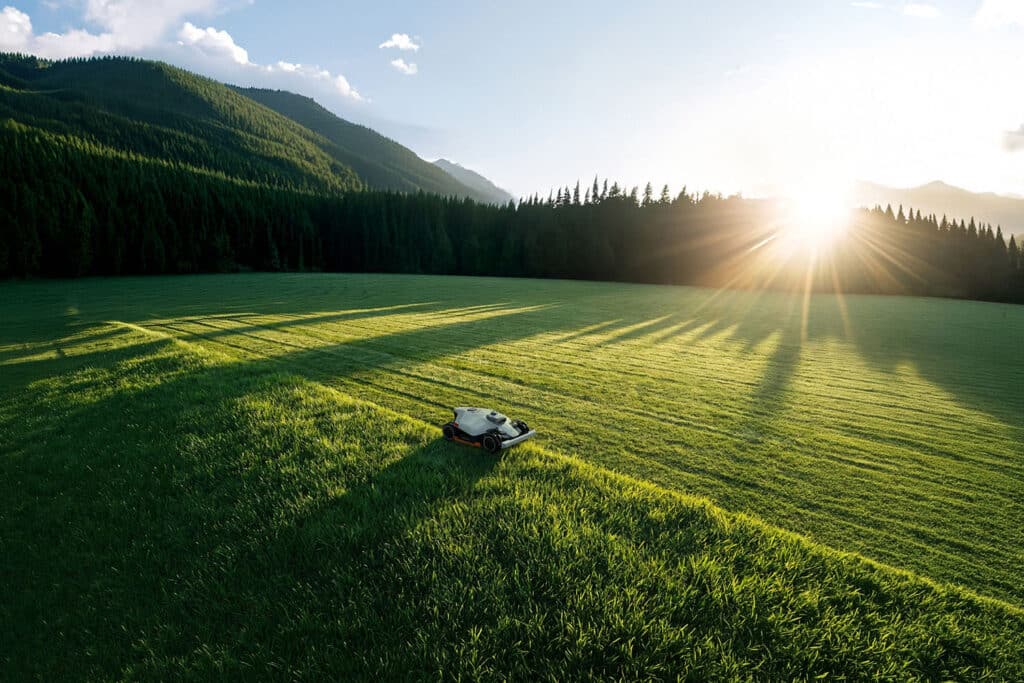 Navigácia bez káblov pre robotickú kosačku LUBA 3 AWD 1500 pomocou RTK a LiDAR