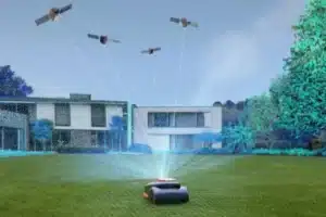 Kosačka Segway Navimow prijíma signál zo satelitov a LiDARu.