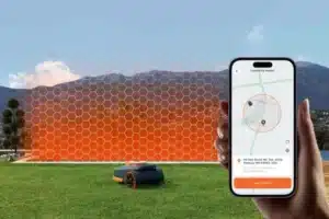 Aplikácia Segway Navimow zobrazujúca GPS polohu a Geofence