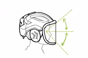 Široký rozhľad a zorné pole pilčíckej prilby PROTOS.