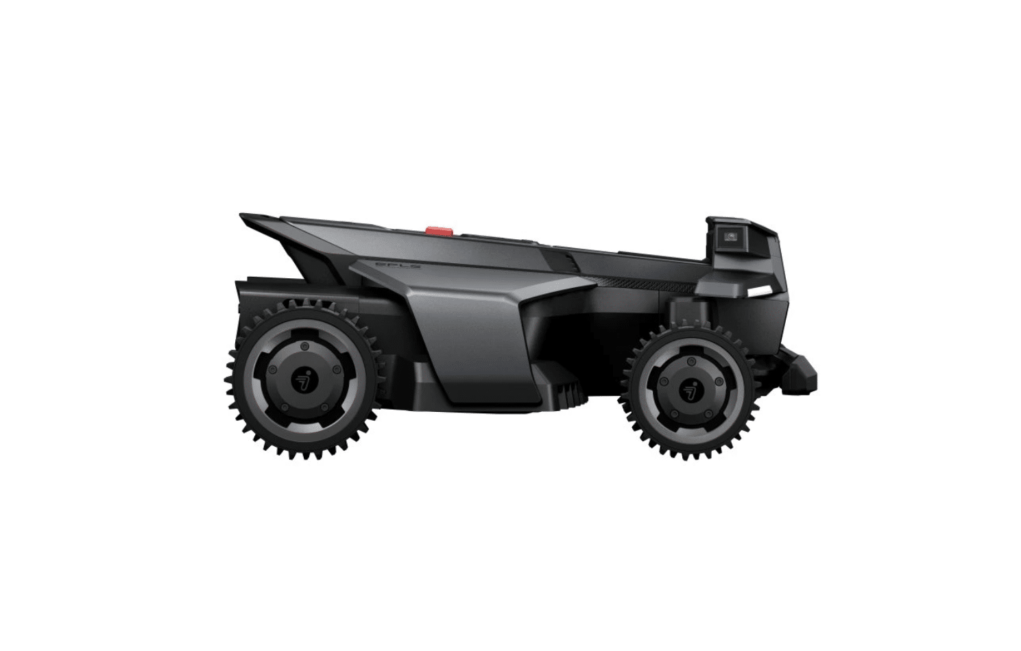 detail kolies a odpruženia na robotickej kosačke segway
