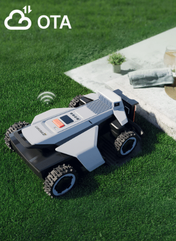 bezdrôtové aktualizácie ota pre kosačku segway navimow v záhrade