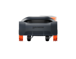 zadná strana kosačky segway navimow h215e a nabíjacie kontakty