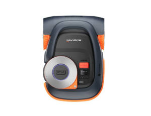 ovládací panel a stop tlačidlo na kosačke segway navimow h215e