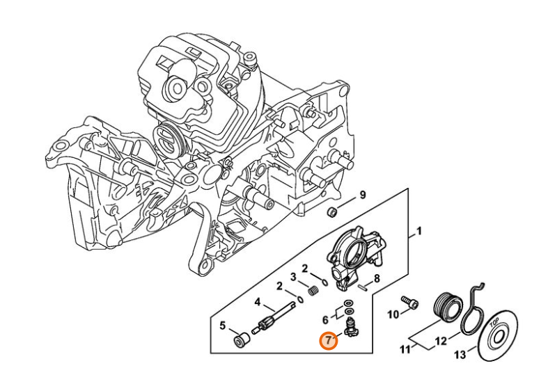 Regulačný čap STIHL MS 462