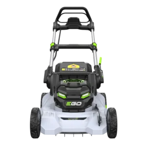 Predný pohľad na agresívny dizajn kosačky EGO 47cm