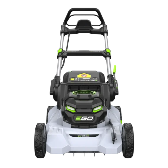 Predný pohľad na agresívny dizajn kosačky EGO 47cm