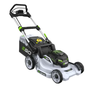 Bočný pohľad na polykarbonátový skelet kosačky EGO 47cm.