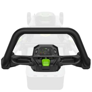 Detail na interaktívny LED displej kosačky EGO 47cm.