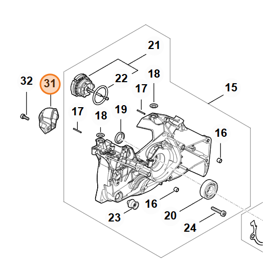 Predradený odlučovač STIHL MS 400.1