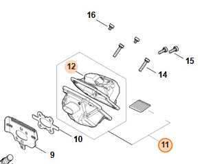 Výfuk STIHL MS 400.1