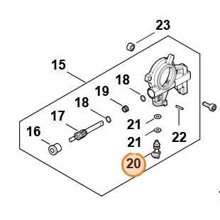 Regulačný čap STIHL MS 400.1