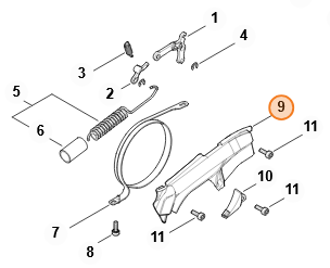 Veko Pásu brzdy Stihl MS 400.1