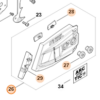 Bočný kryt STIHL MS 400.1