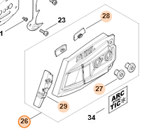 Bočný kryt STIHL MS 400.1