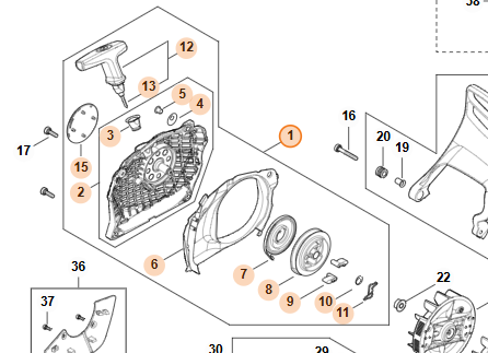 Štartovanie komplet STIHL MS 400.1
