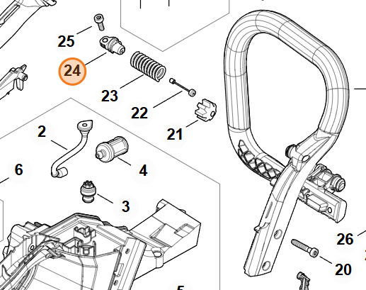 Zátka pre Silentblok STIHL MS 400.1
