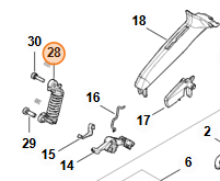 Silenblok STIHL MS400.1- pod palivovu nadrž