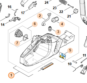 Palivová nádrž STIHL MS400.1