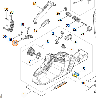 Radiaci hriadeľ STIHL MS 400.1