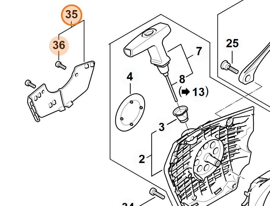 Kryt STIHL proti snehu MS 500i