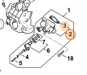 Vstrekovacie teleso STIHL MS 500i