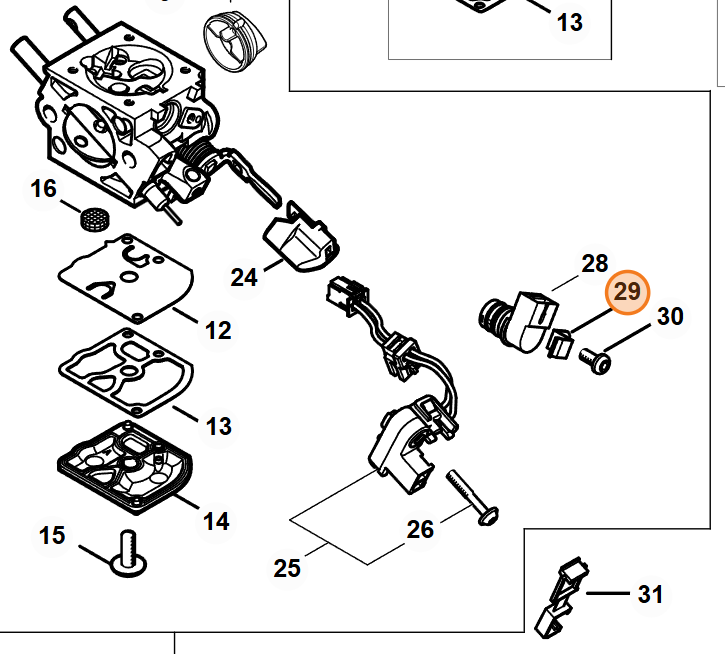 Držiak pre Magnetoventil STIHL